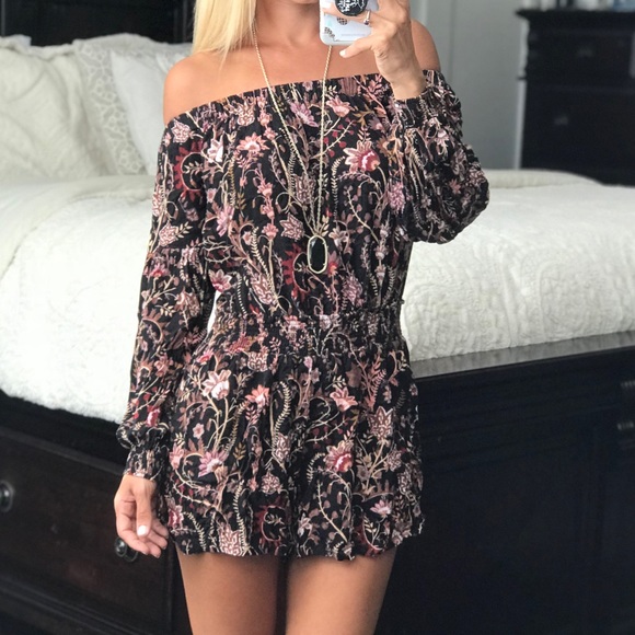 Free People Pants - Free People Off the Shoulder Romper
